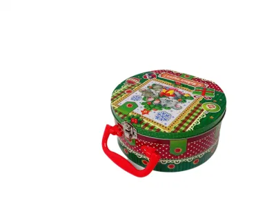 Hot Sale Round Shaped Tin Box Printed Tin Box Perfume and Cosmetic Tin Cans Metal Box for Packing