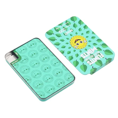 Wholesale Thin Small Slide Top Metal Tin Cheweing Gum Candy Packaging Mint Tin Box