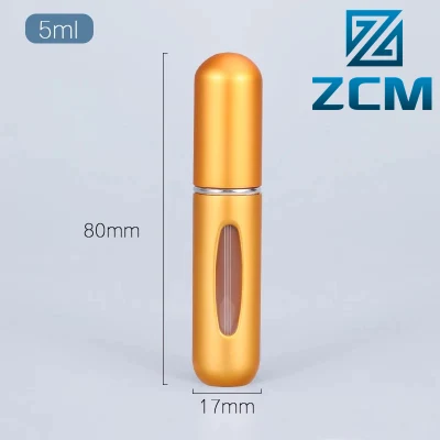 Shenzhen CNC Turning Machining Custom Metal Small Containers 5ml Perfume Spray Bottle Aluminum Atomizer Bottles Manufacturing