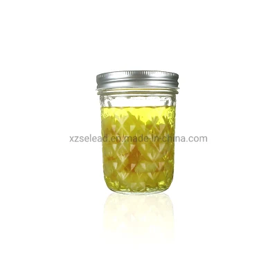 Chili Sauce Fruit Jar Marmalade Jar Food Grade Hot Sauce Glass Jar with Tin Lid
