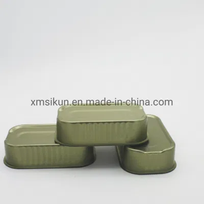 Square Shape Painted Customized Tin Can for Sardine Canning and Tuna Canning