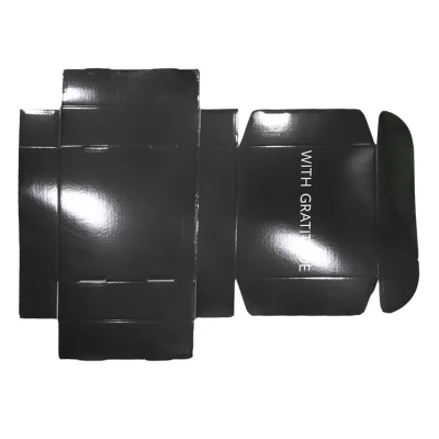 Black Personalized E-Commerce Cardboard Paper Packaging Corrugated Shipping Mailer Box