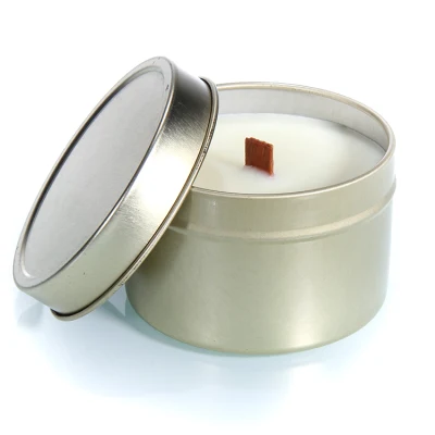 Round Aluminum Jars Candle Tin Can Aluminum Cosmetic Tin Box Container with Screw Lid