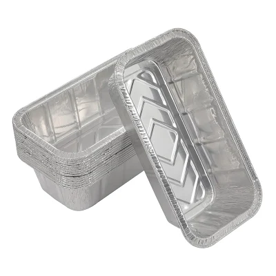 Small Aluminum Foil Containers with Lids, Freezer Tins, Disposable Baking Tray for Food, Take out, Individual Foil Pans with Clear Lids for Leftover Storage