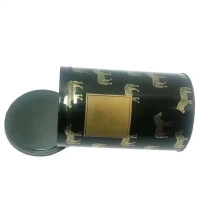 Custom High Quality Tin Container Round Tube Tin Box Metal Tea Tin