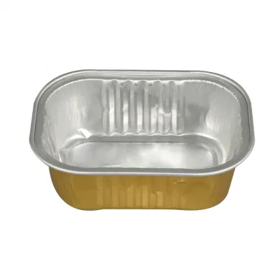 Fast Food Aluminum Foil Food Container/Box Disposable Aluminum Tin Foil Baking Pan/Tray