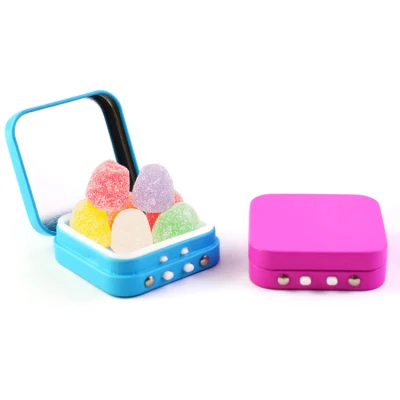 Custom 100% Recyclable Child Resistant Hinged-Lid Large Joint Tin Box