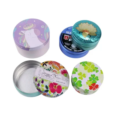 Cosmetic Cream Series Round Tin Box Body Cream Cosmetic Packaging Aluminum Cosmetic Tin Price 10% off