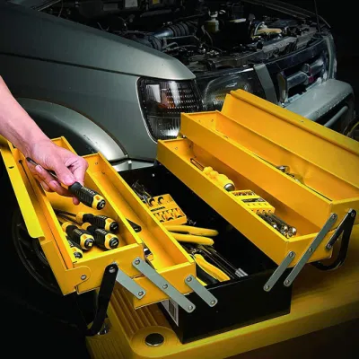 Large Small Metal Steel Empty Portable Carry Automotive Garage Hardware Tool Box