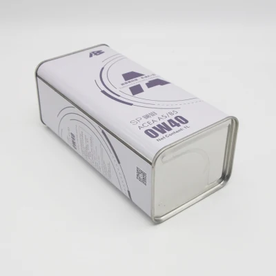 Custom Logo Printed Square Tin Can Factory Hot Sale 4L Metal Tins for Oil Packing