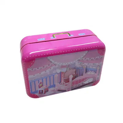 New Cute Cartoon Christmas Gift Wrapping Birthday Candy Tin Box