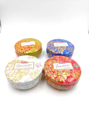 High Quality Round Metal Candy Mint Gift Candle Tins Box Customized Tins