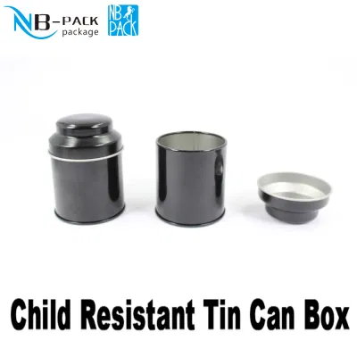 High Quality Sliding Candy Can Child Proof Tin Resistant Pre Roll Metal Can Packaging Tin Case Custom