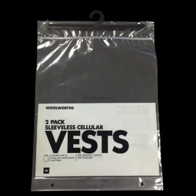 Custom Packaging Zipper Slider Bags T Shirt Swimwear Zipper Bags
