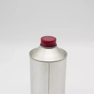 Wholesale Engine Oil Can Brake Fluid Cans Cmyk Lubricants Oil Tin Cans Customized Metal Motor Oil Tin Can Packaging