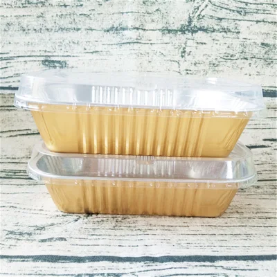 Black Golden 600ml Aluminum Foil Take-out Packaging Box Circular High-End Golden Thickening Can Seal Fast Food Tin Foil Box Covers,