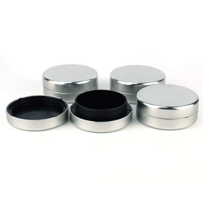 Child Resistant Child Proof Cr Wholesale Metal Candle Tins Black 6oz Tin Metal Candle Tin with Wood Lids Luxury Candle Jars