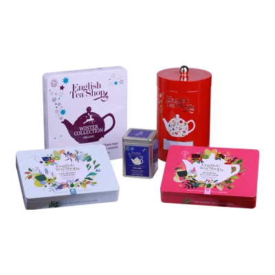 Factory Custom Printed Decorative Air Tight Hexagonal Coffee Tin Container Box with Pillow Lid