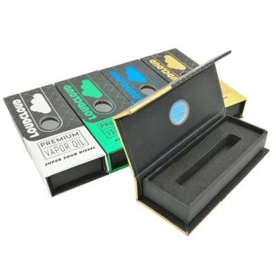 High Quality Luxury Vape Cartridge Packaging Magnetic Closure Vape Pen Package Display Box Custom Printed E-Cigarette Product Boxes