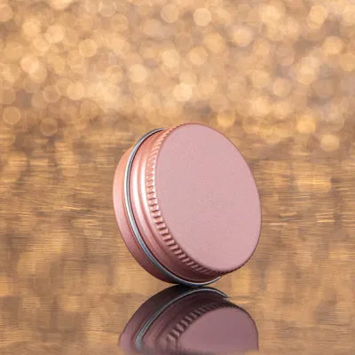 Round Silver Aluminum Metal Tin Storage Jar Containers with Secure Screw Top Lids for Cosmetic, Lip Balm, Salves, Candles, Skin Care and Tea