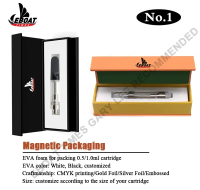 Custom Slide 1.0ml Vape Cart Packaging Child Resistance Box Child Proof 0.5ml Cartridge Packaging