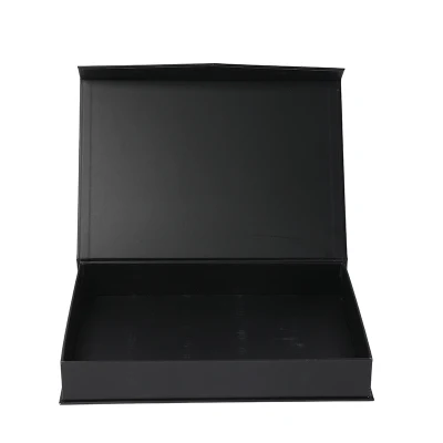 Black Luxury Custom Logo Printing Packaging Gift Jewelry Box