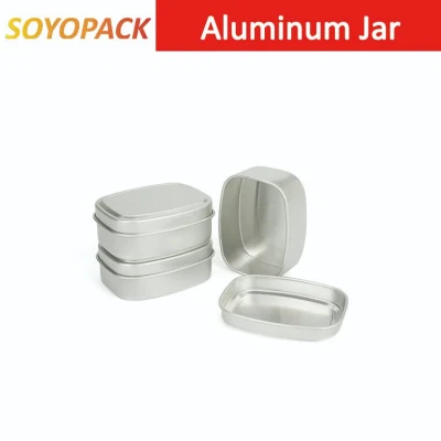 Wholesale Round Decorative Gift Empty Tin Can Jars Aluminum Metal Candle Tins