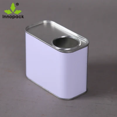 500ml Small Square Paint Glue Tin Can for Chemical Packing