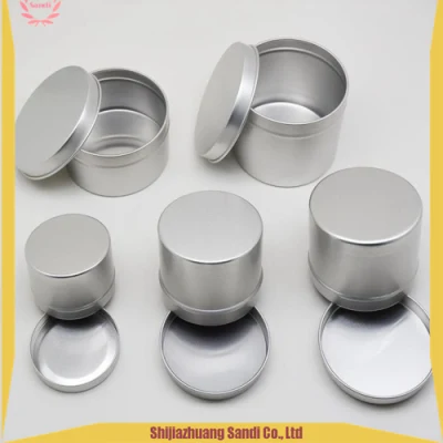 Empty Storage Container Bottle Aluminum Cosmetic Jars 5g 10g 15g 20g Silver Black Metal Aluminum Tin