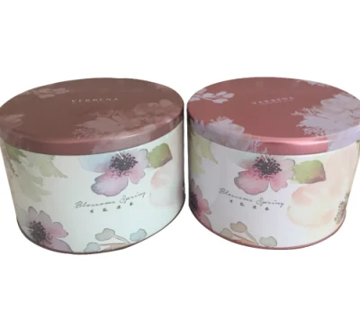 Airtight Metal Cookit Box Custom Metal Tin Round Gift Packing Box