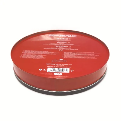 Brc Factory Custom Big Round Biscuit Cookie Packaging Metal Candy Tin Box