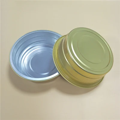 Round 2800ml Golden Seal Tin Foil Lunch Box High-End Takeaway Roast Fish Roast Duck Package Tin Foil Box