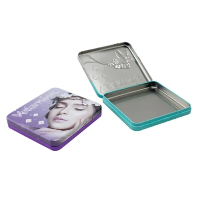 Factory Wholesale Tinplate Case Packaging Sugar Free Mint Candy Metal Box Paper Gum Tin Box with Custom Logo