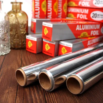 Aluminum Foil Foil Paper Aluminium Foil Roll 11 Food Grade Aluminum Foil Material 10 12 14 15 18 20 Micron Tin Foil Paper for Food Packaging Aluminum Foil Roll