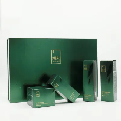 Customize Cardboard Printing Cosmetic Perfume Skin Care Makeup Sticker Beauty Magnet Gift Jigsaw Puzzle Cans Tube Silver Paper Printed Container Packaging