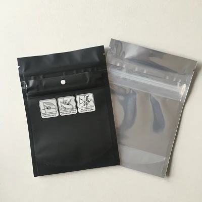 9X12&prime; Half Silver Half Clearance Child Proof Airtight Ziplock Pharmic Food Packaging Barrier Transparent Window Exit Pouch Container