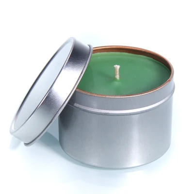 Round Aluminum Jars Candle Tin Can Aluminum Cosmetic Tin Box Container with Screw Lid