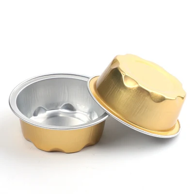 Gold High-End 1000ml Double Foil Takeaway Box Sealable Tin Foil Lunch Box Lunch Box Bento Box