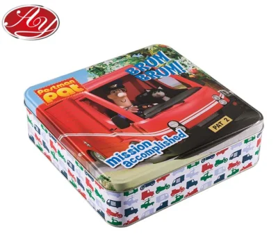  Customized Printing Square Game Metal Tin Box Packaging