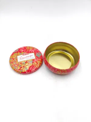 High Quality Round Metal Candy Mint Gift Candle Tins Box Customized Tins