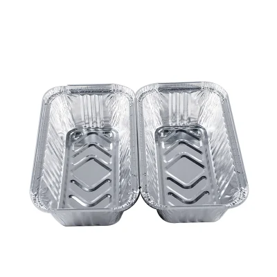 Gold High-End 1000ml Double Foil Takeaway Box Sealable Tin Foil Lunch Box Lunch Box Bento Box