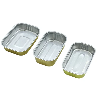 311# Metal Packaging Manufacturer Empty Food Grade Tin Cans Rectangular 1/4 Club Can for Sardine Fish