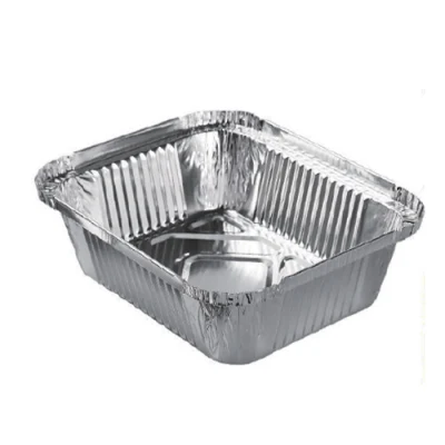 Round Soup Bowl 600ml Casserole Pasta Tin Foil Takeaway Box Gold High End Sealable Aluminum Foil Meal Box with Lid
