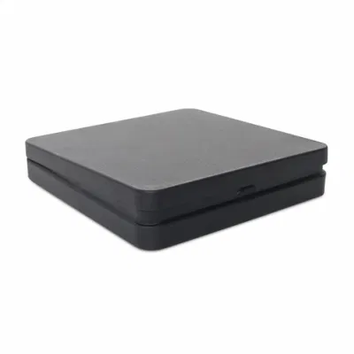 Black Square Storage Box Coin Car Key Tin Box Tin Flip Child Resistant Tins Cans