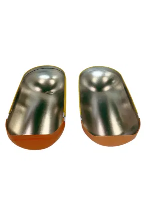 Hot Sale Capsule Shape Metal Chocolate Tin Can Christmas Gift Tin Boxes Packaging Cookies Candy Tin Box