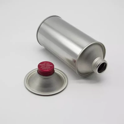 Wholesale Engine Oil Can Brake Fluid Cans Cmyk Lubricants Oil Tin Cans Customized Metal Motor Oil Tin Can Packaging