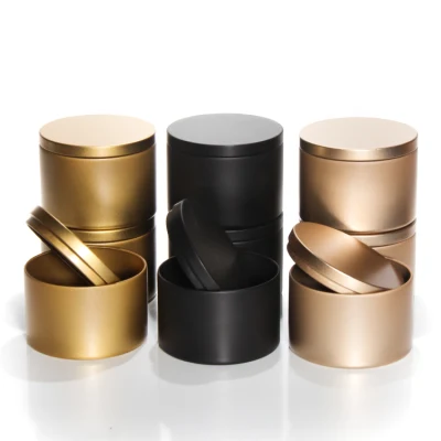 10ml 30ml 50ml 100ml 200ml Round Aluminum Cosmetic Tin Box Metal Container