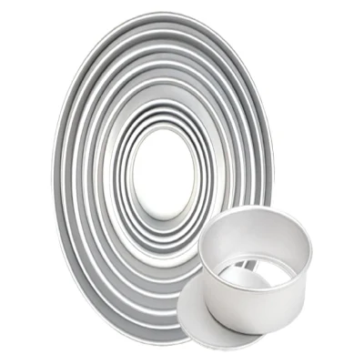 Rk Bakeware China-1 Pound &amp; 1/2 Pound Aluminum Plain Cake Tin Layer Cake Pan Ring Cake Tin