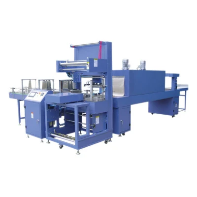 High Speed Automation Film Wrapping Machine Automatic Big Infusion Bottles Tins Sleeve Sealing &amp; Shrink Packing Machine