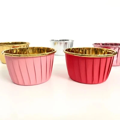 125ml Aluminum Tin Foil Baking Cup Round Cheese Cake Packaging Box Mousse Barbecue